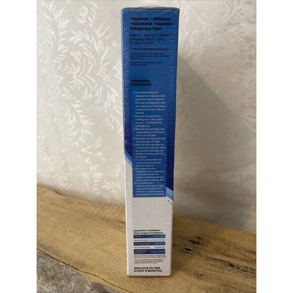 ICEPURE 3‎ Pack 4396701 469915 EDR6D1 RWF2000A Filter 6 L200V Water Filters - Picture 5 of 7